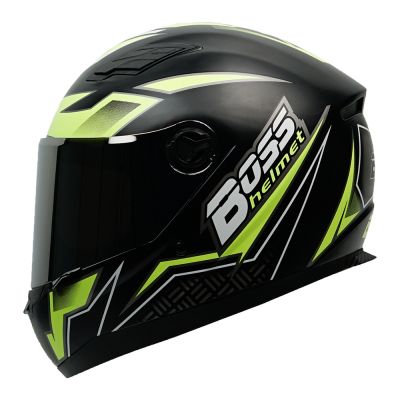 Nón Bảo Hiểm Moto Fullface BOSS AT30 Đa Dạng Tem (Tặng túi vải đựng nón)