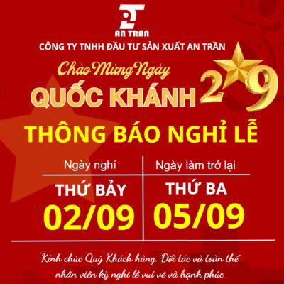 ANNOUNCEMENT OF NATIONAL DAY HOLIDAY 2.9 year-round 2023